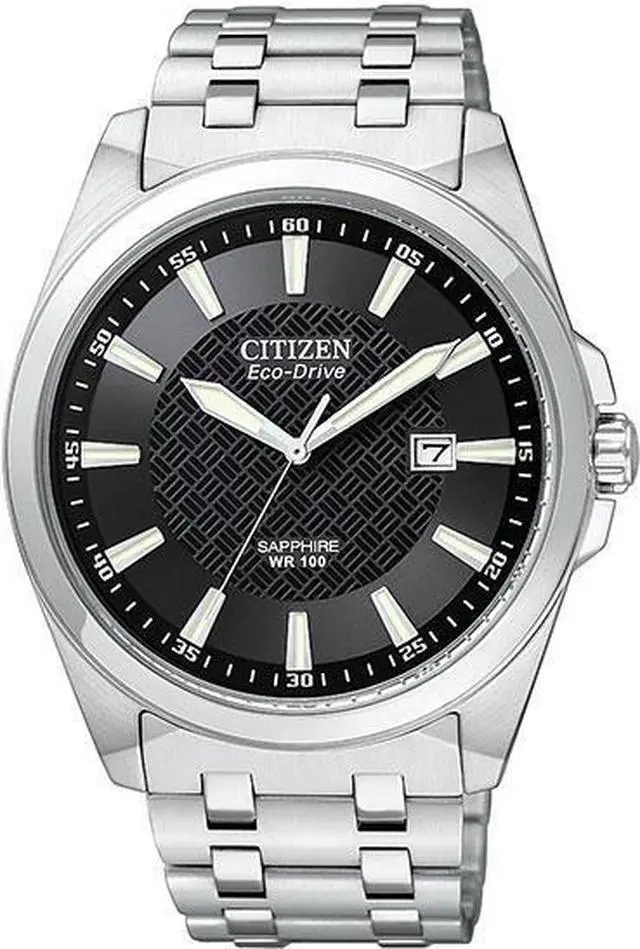 Alt view image 15 of 20 - Citizen Eco-Drive WR100 Sapphire Glass Black Dial Men's watch #BM7100-59E