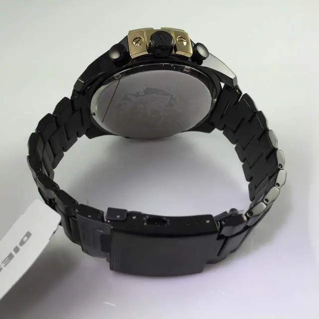 Alt view image 10 of 16 - DIESEL MEN'S MEGA CHIEF 53MM IP STEEL BRACELET & CASE QUARTZ WATCH DZ4338