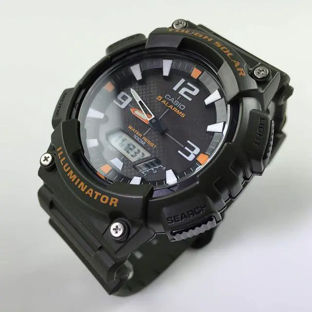 Alt view image 10 of 20 - CASIO AQS810W-3AV Ana Digi Solar Watch