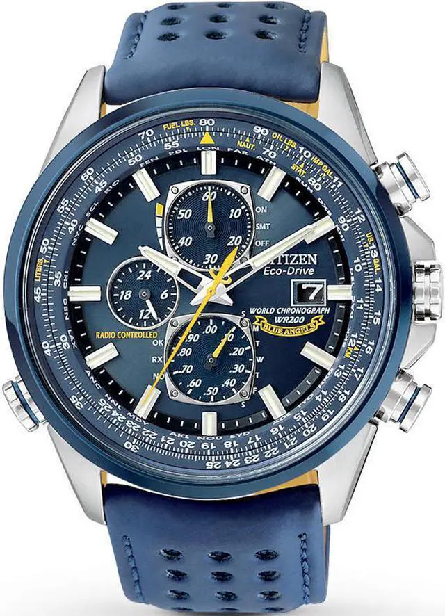 Main image of Men's Citizen Eco-Drive Blue Angels Chronograph Watch AT8020-03L