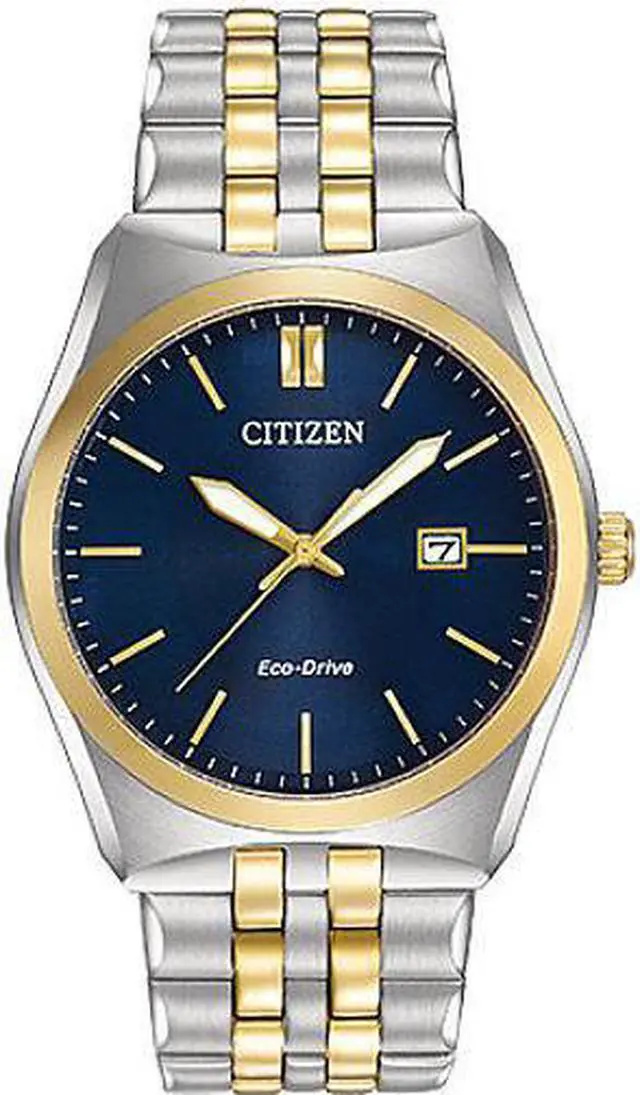 Main image of Citizen Eco-Drive Mens Corso Series Blue Dial Two Tone Bracelet Watch BM7334-58L