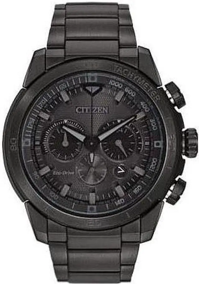 Main image of Men's Black Citizen Eco-Drive Ecosphere Chronograph Watch CA4184-81E