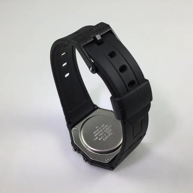 Alt view image 3 of 11 - Men's Casio Classic Black Digital Watch F91W-1 F91W-1D