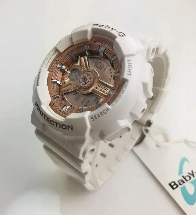 Alt view image 2 of 8 - Casio Baby-G White Ani-Digi 3D Watch BA110-7A1