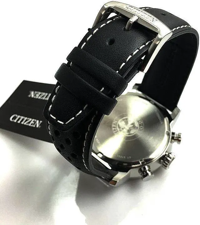 Alt view image 6 of 7 - Citizen Eco Drive Mens Brycen Chronograph Stainless Steel Watch CA0649-14E
