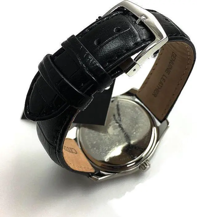 Alt view image 3 of 9 - Citizen Eco Drive Black Dial Black Leather Mens Watch AU1040-08E