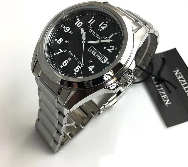Alt view image 2 of 7 - Men's Citizen Eco-Drive Steel Watch AW0050-82E