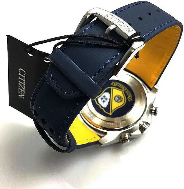 Alt view image 3 of 9 - Men's Citizen Eco-Drive Blue Angels Chronograph Watch AT8020-03L