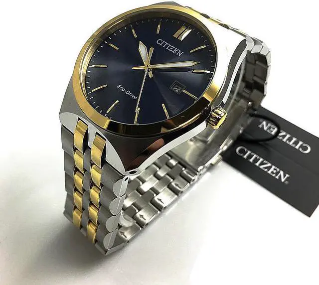 Alt view image 2 of 7 - Citizen Eco-Drive Mens Corso Series Blue Dial Two Tone Bracelet Watch BM7334-58L