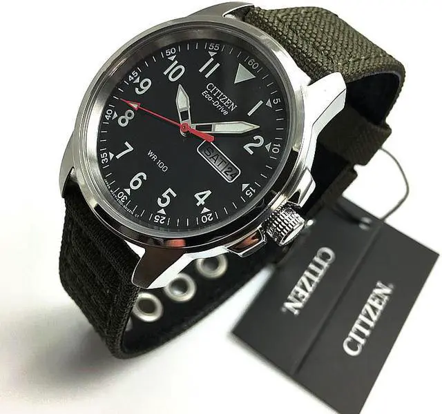 Alt view image 2 of 11 - Men's Green Citizen Eco Drive Watch BM8180-03E