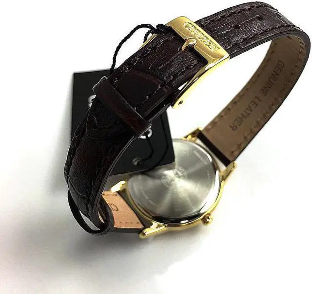 Alt view image 3 of 8 - Women's Citizen Eco-Drive Brown Leather Strap Watch FE1082-05A