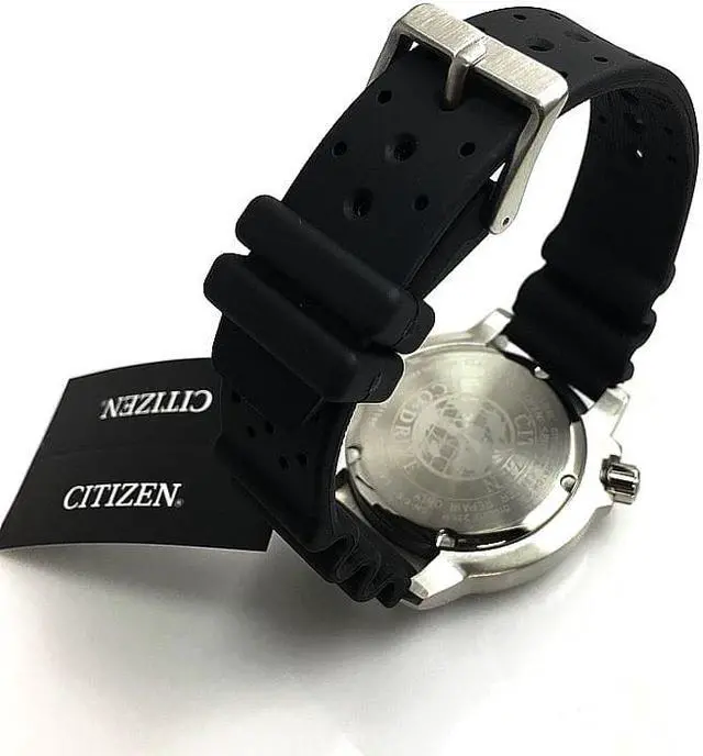 Alt view image 13 of 14 - Citizen Promaster Diver BN0150-28E Black/Black Polyurethane Analog Eco-Drive E168 Men's Watch