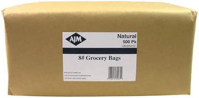 Main image of 8# Brown Grocery Bags (500ct)
