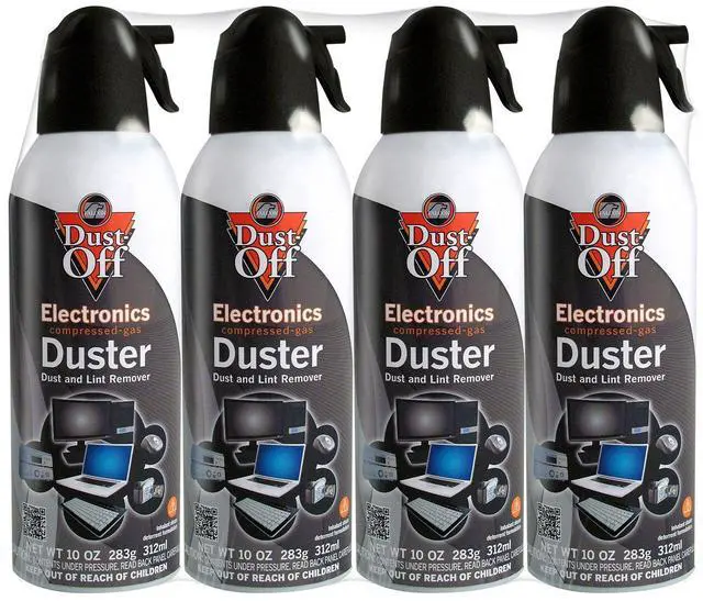 Alt view image 3 of 6 - Dust-Off Compressed Gas Duster - 4 Pack