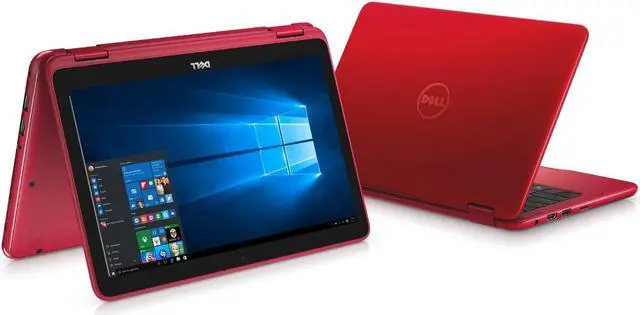 Alt view image 2 of 4 - DELL Inspiron Intel Core m3-6Y30 4GB Memory 500GB HDD Intel HD Graphics 515 11.6" Touch Screen 1366 x 768 2-in-1 Laptop Windows 10 Home 64-Bit i3169-0011RED