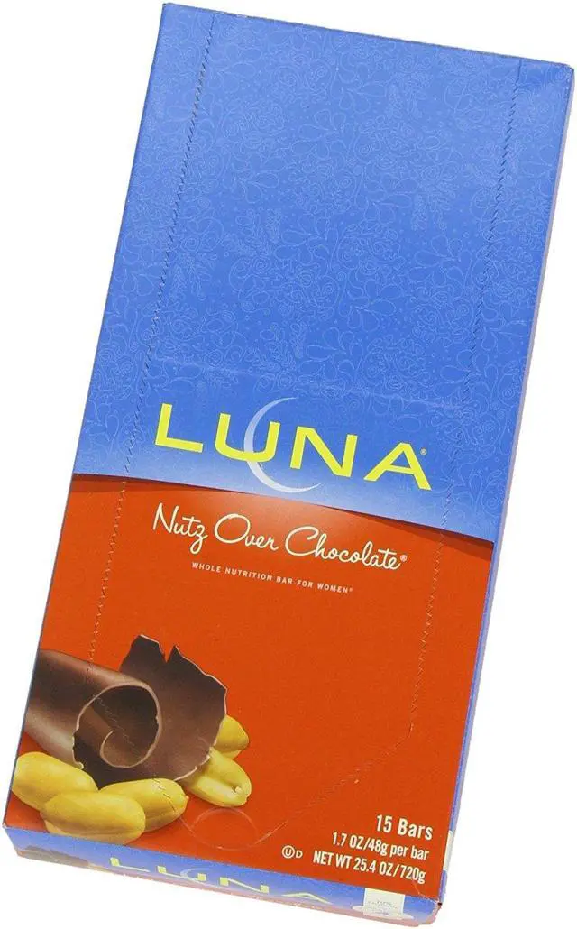 Alt view image 2 of 3 - Luna Bar Nutz Over Chocolate