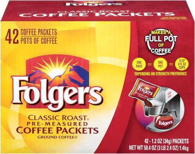 Main image of Coffee Classic Roast 1.2 oz Packets 42/Carton 2550020457