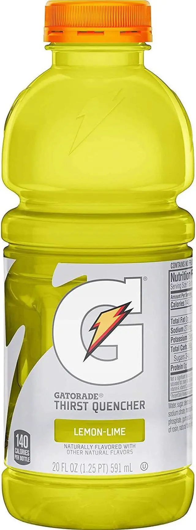 Alt view image 4 of 11 - Sports Drink, Lemon-Lime, 20Oz Plastic Bottles, 24/Carton