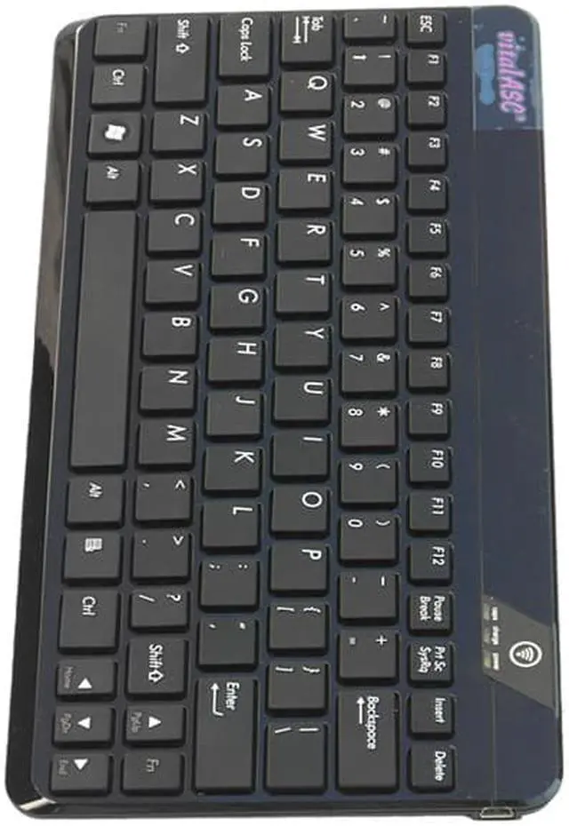 Alt view image 3 of 4 - VitalASC 10KA iPad Windows Android Rechargeable Slim Bluetooth Keyboard Windows 10 compatible- KB10KA-B Black