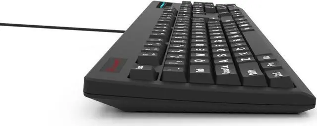 Alt view image 2 of 6 - New 104-Key Large Print USB Wire Spill-resistant Keyboard Black