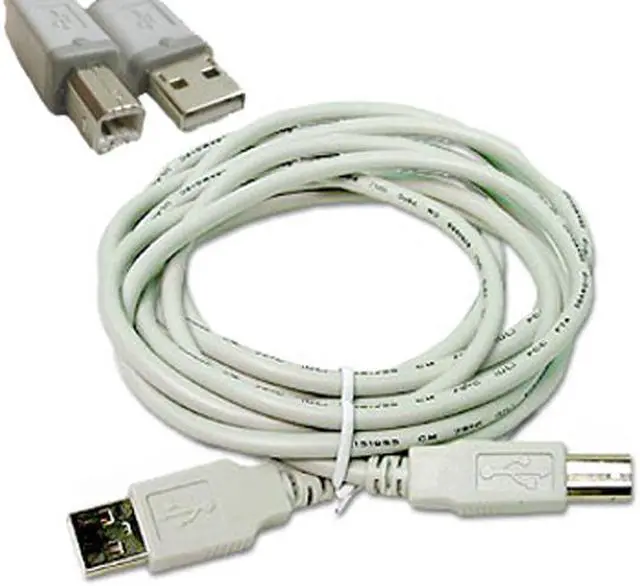 Alt view image 2 of 2 - CableWholesale 10U2-02210 USB 2.0 Printer-Device Cable Type A Male to Type B Male 10 foot
