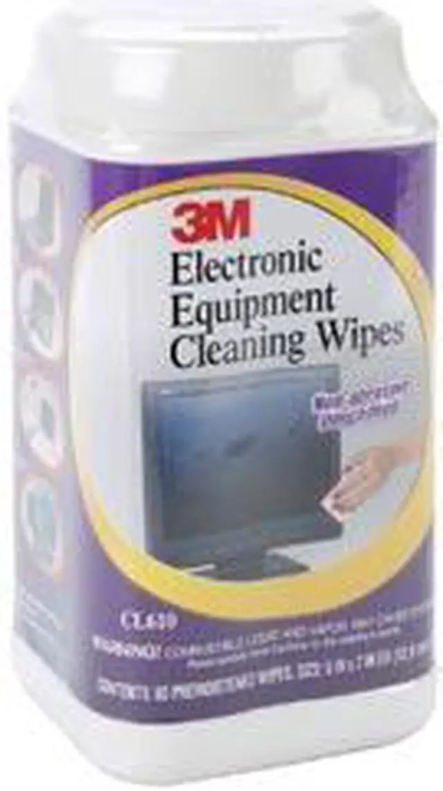 Main image of 3M Electronic Equipment Cleaning Wipes 5 1/2 x 6 3/4 White 80/Canister CL610