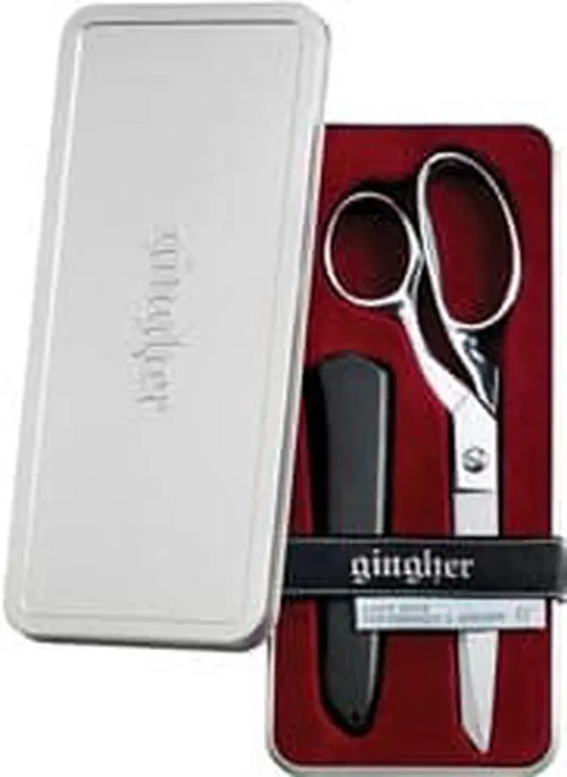 Alt view image 2 of 6 - Knife Edge Bent Trimmer Shears 8"-With Molded Nylon Sheath