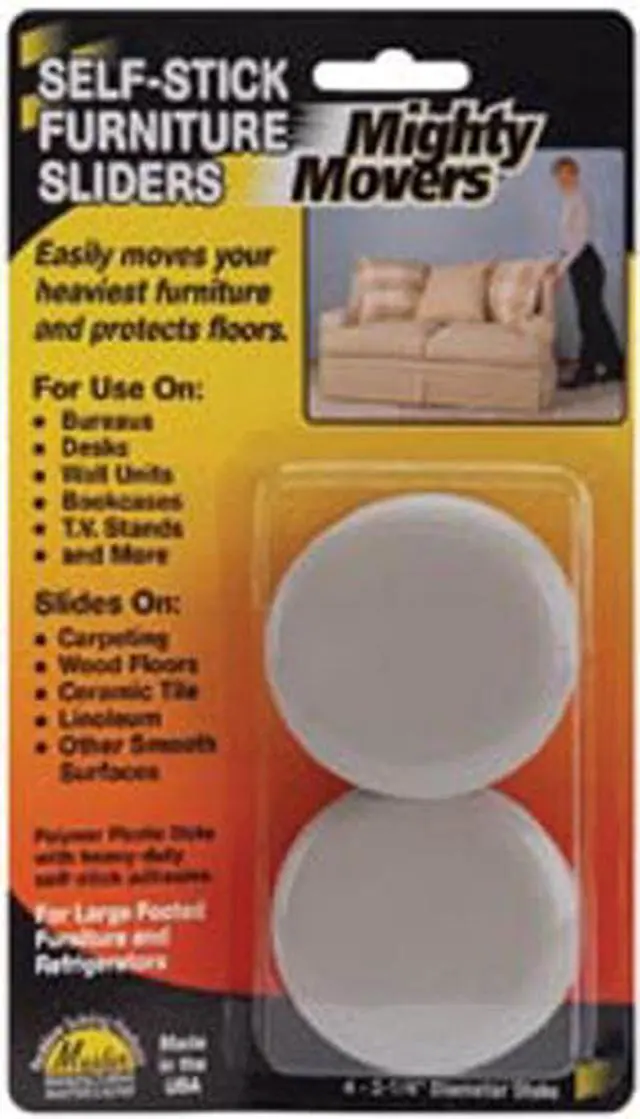 Alt view image 2 of 10 - Furniture Glide,Self-Stick,Rd,2-1/4",PK4 MASTER CASTER 87003