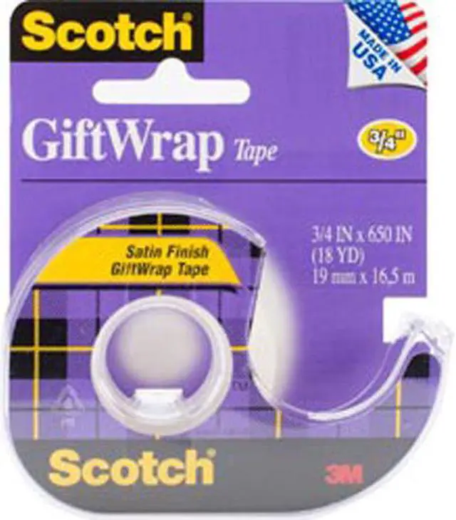 Alt view image 2 of 14 - Scotch Giftwrap Tape .75x650 15 Pack Of 12