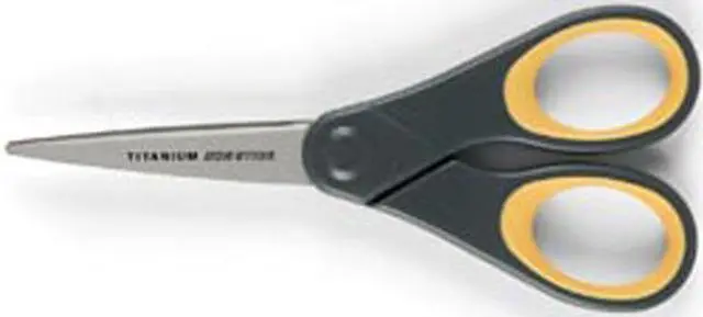 Alt view image 5 of 16 - Westcott Titanium Bonded Scissors 5" Long Gray/Orange Straight Handle 14881