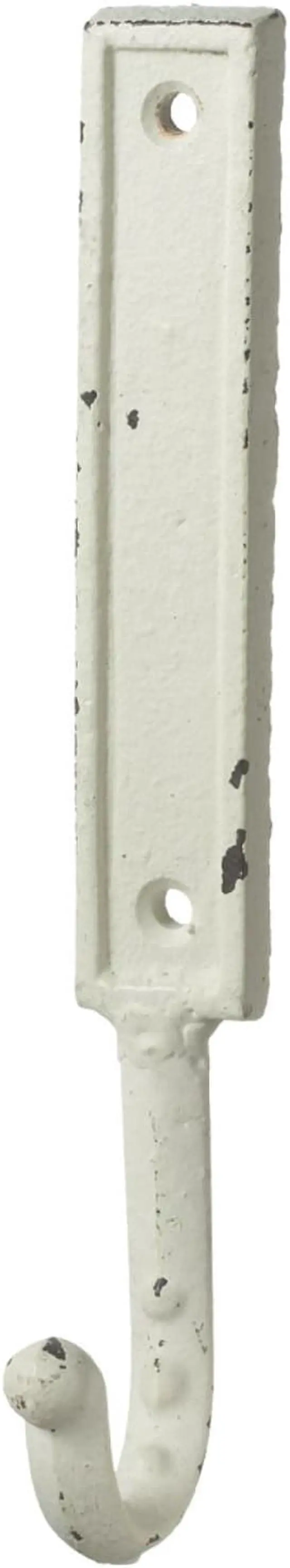 Main image of Monogram Letter I Single Wall Hook Painted White Cast Iron 7.5 Inch