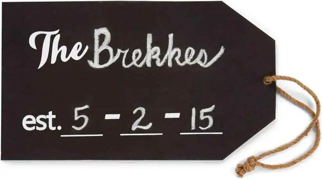 Alt view image 3 of 4 - Mud Pie Mr and Mrs Wedding Hang Tag Door Wall Decor Burlap Photo Op Mud Pie
