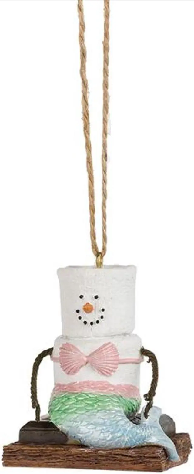 Main image of Midwest Smores Dressed as Mermaid Christmas Holiday Ornament