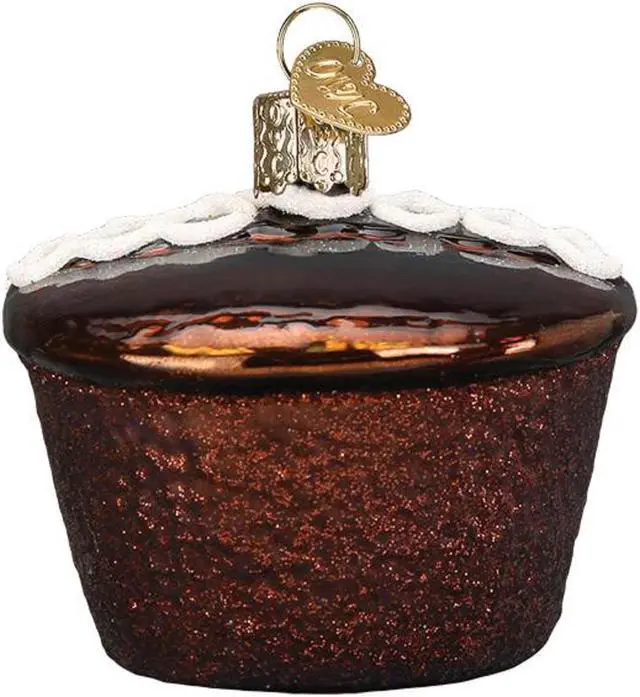 Alt view image 2 of 5 - Old World Christmas Hostess Cupcake Blown Glass 2020 Unique Christmas Ornaments for Christmas Tree Decorations