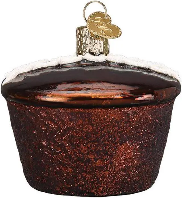 Alt view image 4 of 5 - Old World Christmas Hostess Cupcake Blown Glass 2020 Unique Christmas Ornaments for Christmas Tree Decorations