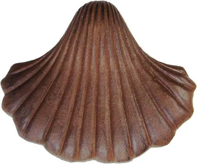 Main image of Tropical Tiki Cast Iron Sea Shell Decor Door Knocker