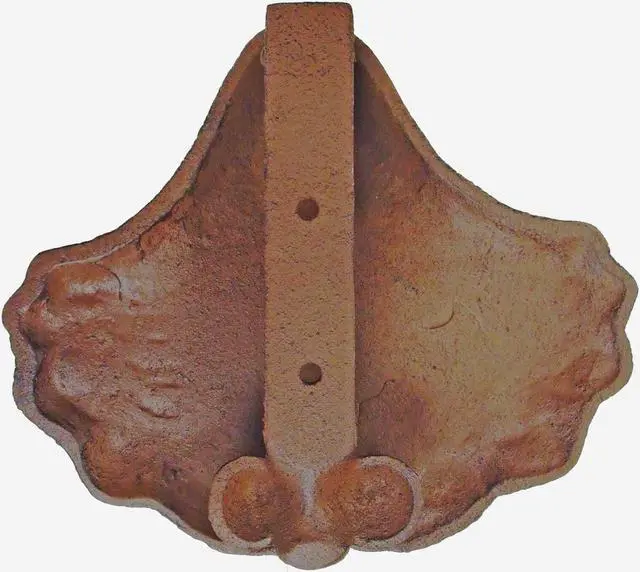 Alt view image 2 of 2 - Tropical Tiki Cast Iron Sea Shell Decor Door Knocker