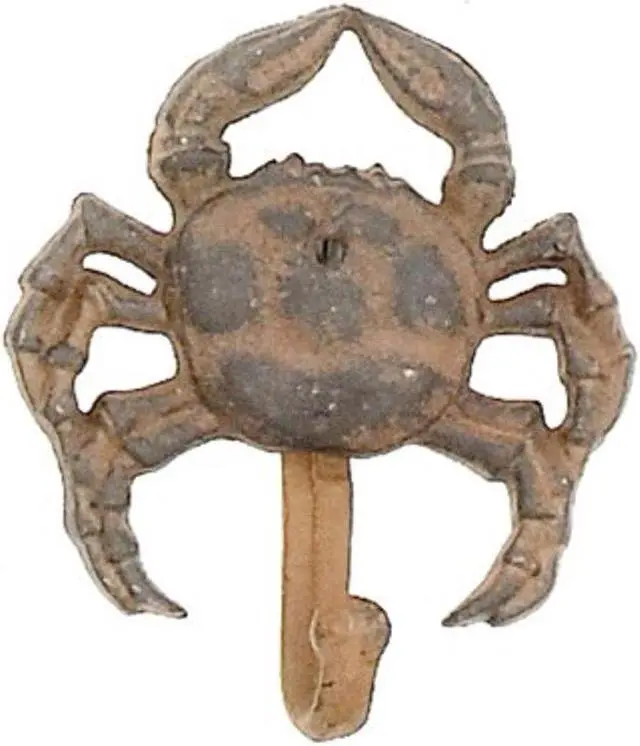 Main image of Antique Reproduction Nautical Crab Rustic Iron Hook Peg