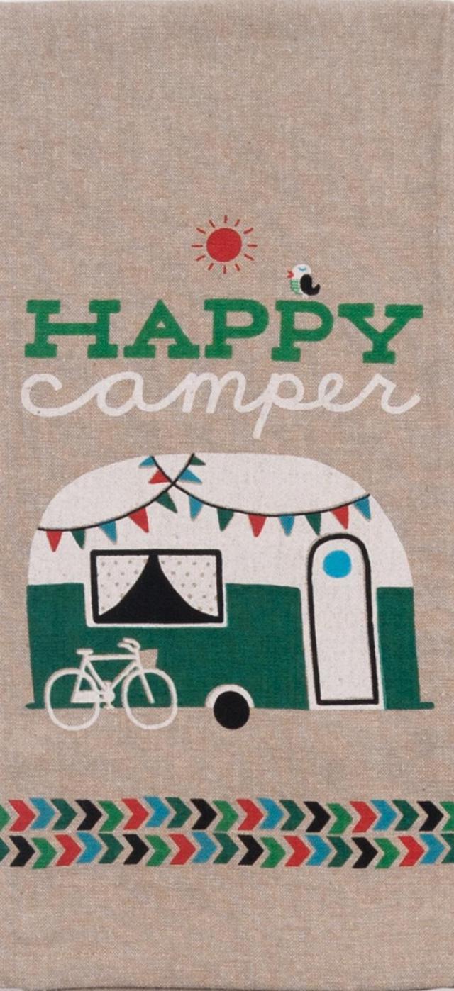 Happy Camper - Tea Towel