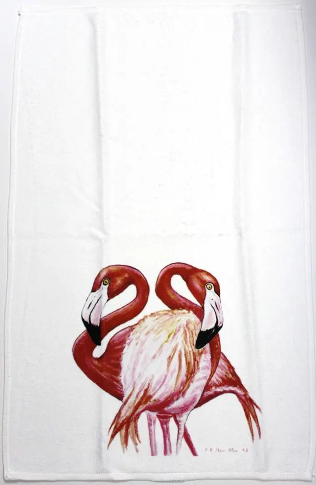 Alt view image 2 of 2 - Flamingos Standing Proud Microfiber Kitchen Drying Towel 25 Inches