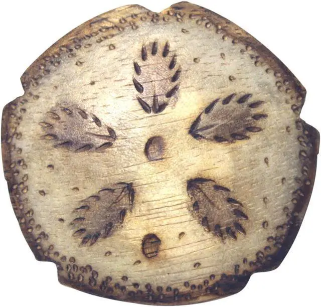 Alt view image 2 of 3 - Coastal Sand Dollar Wood Burned Napkin Rings Set of 4