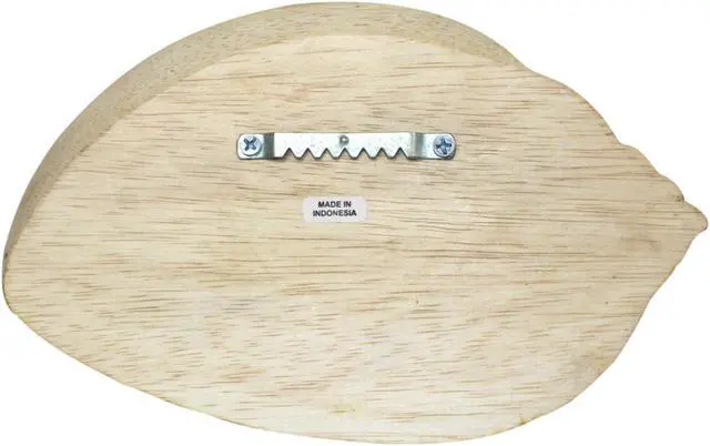 Alt view image 2 of 2 - Cone Sea Shell Woodburned Panel Wood Board Wall Decor 8.75 Inch Hand Crafted