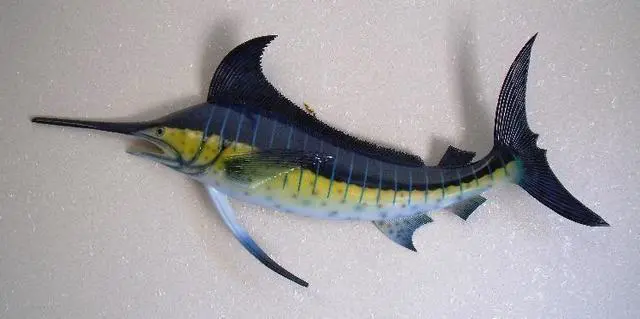 Alt view image 2 of 2 - Marlin Replica Nautical Saltwater Fishing Wall Decor
