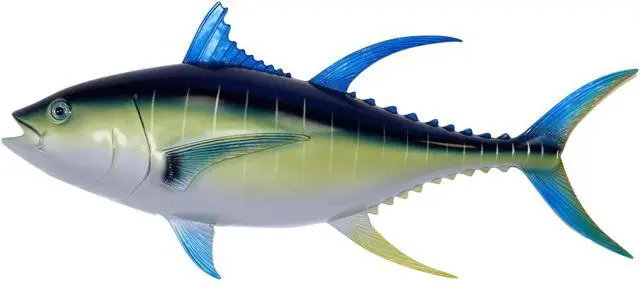 Main image of Sport Fishing Replica Blue Fin Tuna Wall Decor Plaque 18 Inches