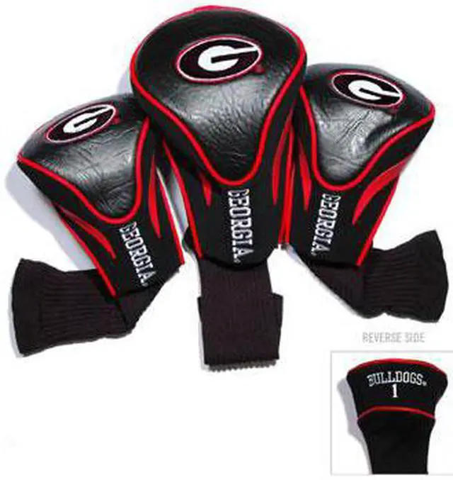 Alt view image 2 of 3 - Team Golf 21194 University of Georgia 3 Pack Contour Fit Headcover
