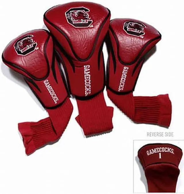 Main image of Team Golf Ncaa South Carolina Fighting Gamecocks 3 Pack Contour Golf Club Headcover, One Size