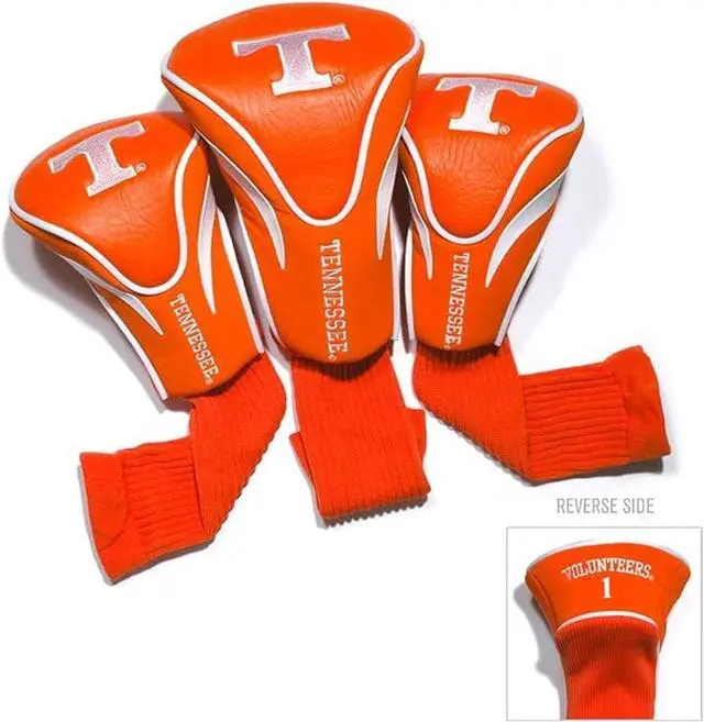 Alt view image 7 of 7 - Team Golf 23294 Tennessee Volunteers 3 Pack Contour Fit Headcover