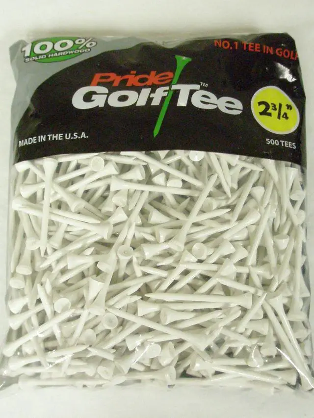 Main image of Pride Golf Tee, 2-3/4 inch Deluxe Tee , White