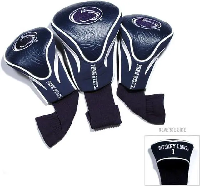 Alt view image 7 of 7 - Team Golf 22994 Penn State University 3 Pack Contour Fit Headcover