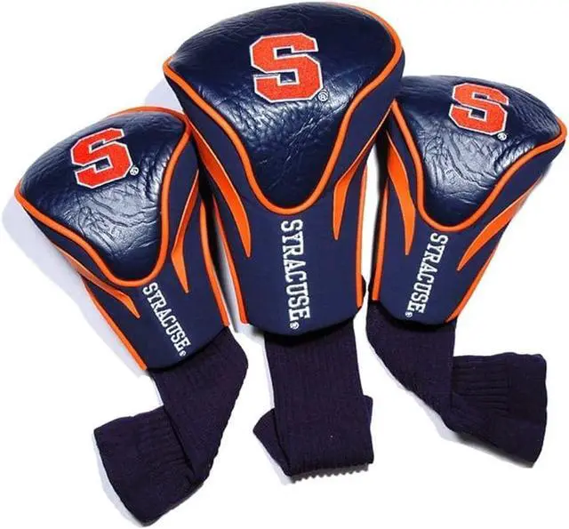 Alt view image 2 of 2 - Team Golf NCAA Golf Headcovers Syracuse (Pack of 3)